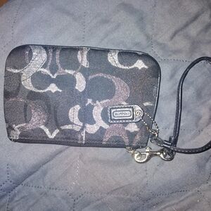 Coach Black Wristlet